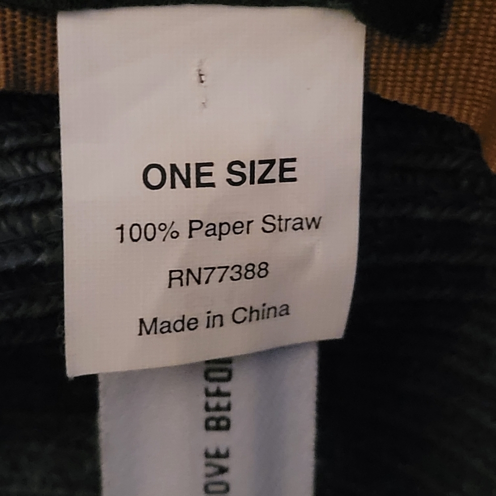 J.Crew Blue Straw Hat One Size - Picture 7 of 7